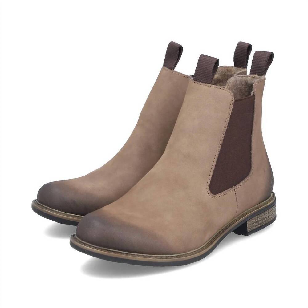 NEW RIEKER women's ornella 78 boot in mud
